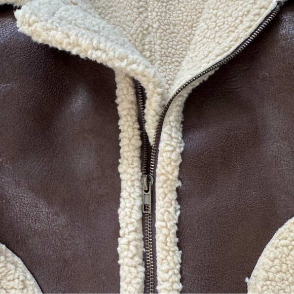Moon River Faux Shearling Mustang Jacket - Womens S - Picture 5 of 11